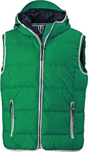 James & Nicholson Herren Jacke Weste Men's Maritime Vest grün (Irish-Green/White) Small von James & Nicholson