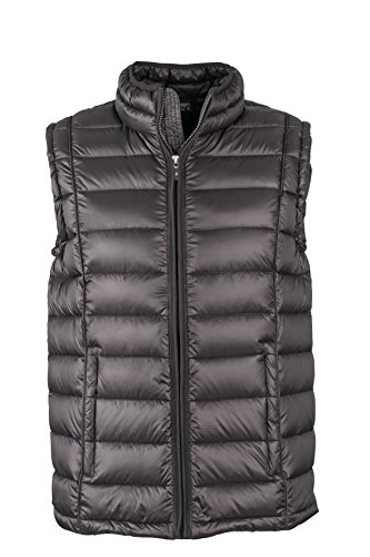 James & Nicholson Herren Jacke Weste Men's Quilted Vest schwarz (Black) Large von James & Nicholson