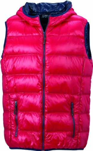 James & Nicholson Herren Jacke Weste Men's Vest rot (red/navy) X-Large von James & Nicholson