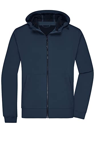 James & Nicholson Herren Kapuzen Softshelljacke - Klassische Kapuzenjacke aus Softshell | Farbe: navy/navy | Grösse: 3XL von James & Nicholson