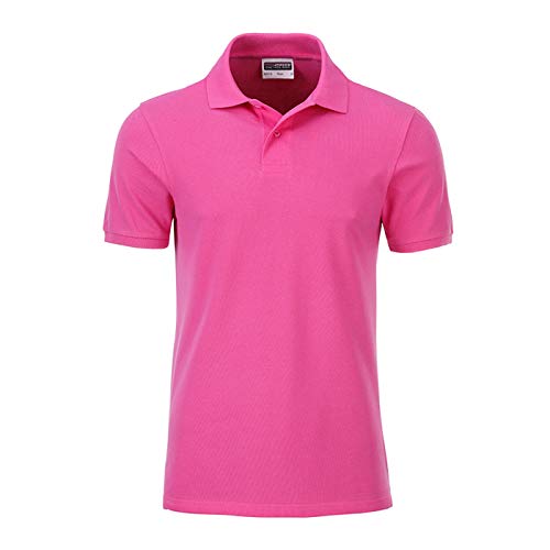 James & Nicholson - Herren Klassisches Poloshirt (XL, pink) von James & Nicholson