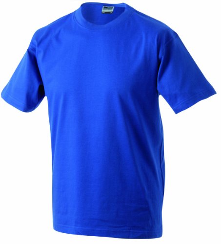 James & Nicholson Herren Kurzarm T-Shirt Round - T - Heavy ÜG, Gr. XXX-Large, Blau (royal) von James & Nicholson