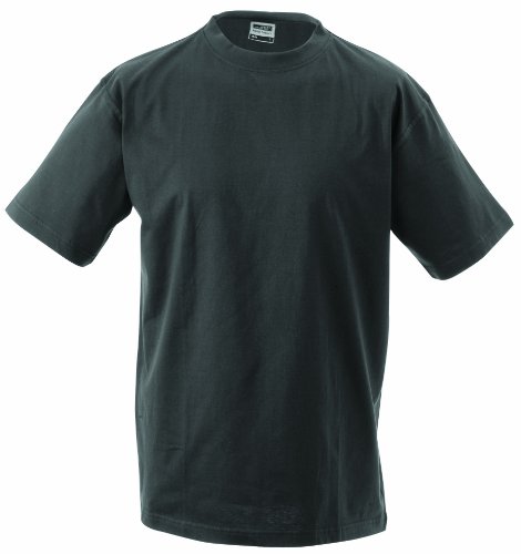 James & Nicholson Herren Kurzarm T-Shirt Round - T - Heavy ÜG, Gr. XXXX-Large, Grau (graphite) von James & Nicholson