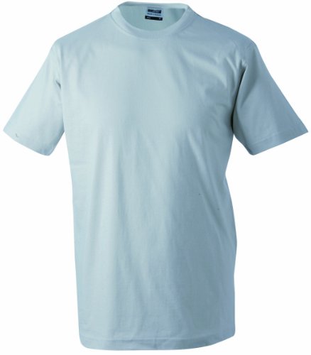 James & Nicholson Herren Kurzarm T-Shirt Round - T - Heavy ÜG, Gr. XXXXX-Large, Grau (light-grey) von James & Nicholson
