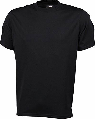 James & Nicholson Herren Langarmshirt Funktions T-Shirt Active schwarz (black) Large von James & Nicholson