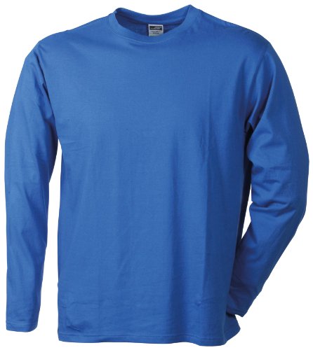 James & Nicholson Herren Langarmshirt Langarmshirt Medium blau (royal) X-Large von James & Nicholson