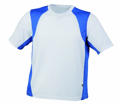 James & Nicholson Herren Langarmshirt Shirt Running T weiß (white/royal) XX-Large von James & Nicholson