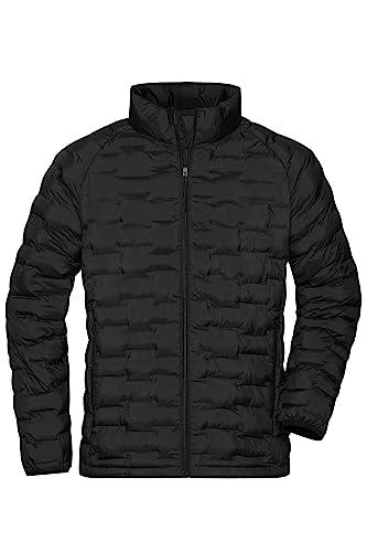 James & Nicholson Herren Leicht-Steppjacke Sorona® - Modische und sportlich geschnittene Jacke mit nachhaltiger Wattierung | Farbe: black-matt | Grösse: XL von James & Nicholson