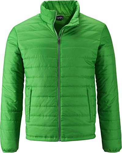 James & Nicholson - Herren Leichte, Wattierte Steppjacke (S, Green) von James & Nicholson