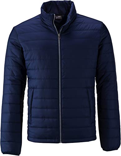 James & Nicholson - Herren Leichte, wattierte Steppjacke (L, Navy) von James & Nicholson