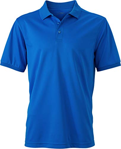 James & Nicholson Herren Men´s Active Polo Poloshirt, Blau (Cobalt), Large von James & Nicholson