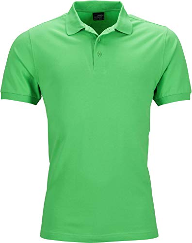 James & Nicholson Herren Men's Elastic Polo Piqué Poloshirt, Grün (Lime-Green), XX-Large von James & Nicholson