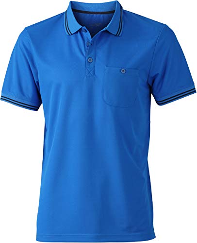 James & Nicholson Herren Men´s Polo Poloshirt, Blau (Cobalt/Navy), X-Large von James & Nicholson