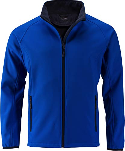 James & Nicholson Herren Men's Promo Softshell Jacket Jacke, Blau (Nautic-Blue/Navy Nautic-Blue/Navy), X-Large von James & Nicholson