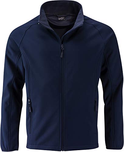 James & Nicholson Herren Men's Promo Softshell Jacket Jacke, Blau (Navy/Navy), Large von James & Nicholson