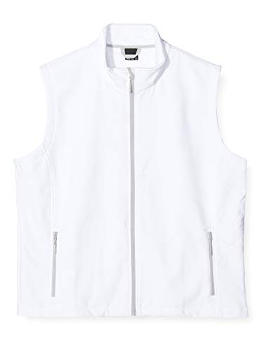 James & Nicholson Herren Men's Promo Softshell Vest Outdoor Weste, Weiß (White), XX-Large von James & Nicholson