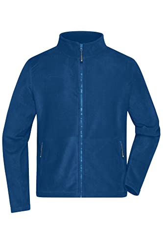 James & Nicholson Herren Microfleece Jacke - Klassisch geschnittene Jacke aus pillingfreiem Microfleece | Farbe: royal | Grösse: 4XL von James & Nicholson