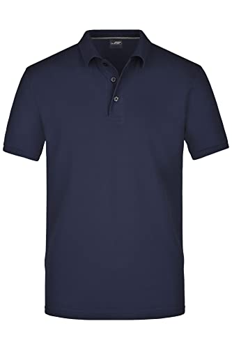 James & Nicholson Herren Pima Polo - Exklusives Poloshirt aus hochwertiger Pima-Baumwolle | Farbe: Navy | Grösse: 3XL von James & Nicholson