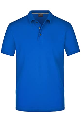 James & Nicholson Herren Pima Polo - Exklusives Poloshirt aus hochwertiger Pima-Baumwolle | Farbe: royal | Grösse: L von James & Nicholson