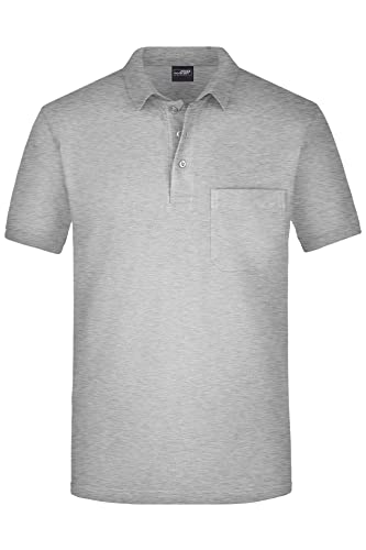 James & Nicholson Herren Piqué Polo mit Brusttasche - Hochwertiges Poloshirt für Beruf & Freizeit | Farbe: ash | Grösse: S James & Nicholson Herren Piqué Polo mit Brusttasche - Hochwertiges Poloshirt für Beruf & Freizeit | Farbe: ash | Grösse: S von James & Nicholson