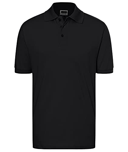 James & Nicholson Herren Classic Polo Poloshirt, Schwarz, XXX-Large von James & Nicholson