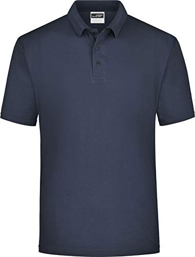 James & Nicholson Herren Polo-Piqué Heavy Poloshirt, Blau (Navy), X-Large von James & Nicholson