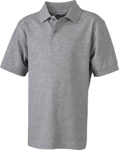 James & Nicholson Herren Poloshirt 3X-Large,- grey-heather von James & Nicholson