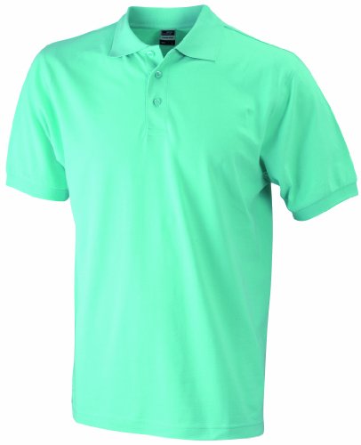 James & Nicholson Herren Classic Polo Poloshirt, Grün (grün Mint), Large von James & Nicholson