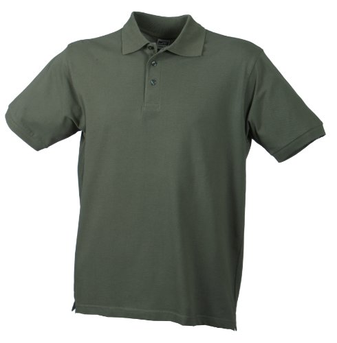 James & Nicholson Herren Classic Polo Poloshirt, Grün (Grün Olive), L von James & Nicholson