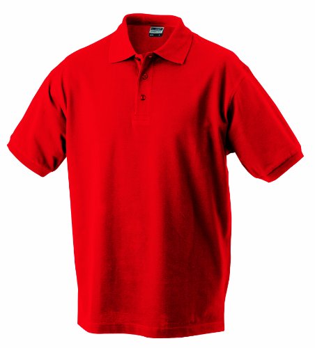 James & Nicholson Herren Poloshirt Classic Polo, Gr. Large, Rot (stone) von James & Nicholson