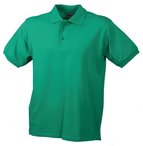 James & Nicholson Herren Classic Polo Poloshirt, Grün (Irish-Grün), Medium von James & Nicholson