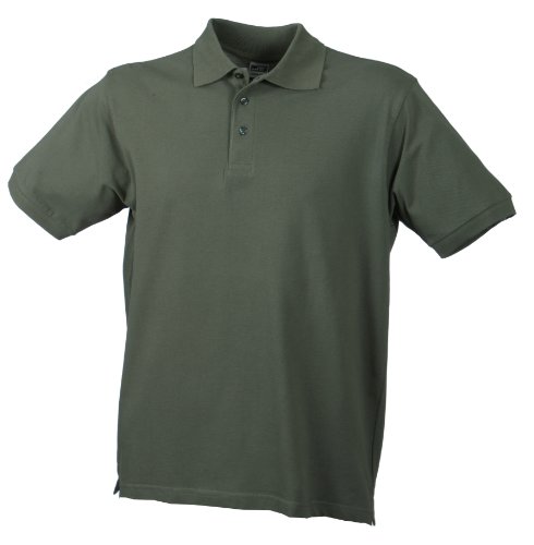 James & Nicholson Herren Classic Polo Poloshirt, Grün (grün Olive), Medium von James & Nicholson