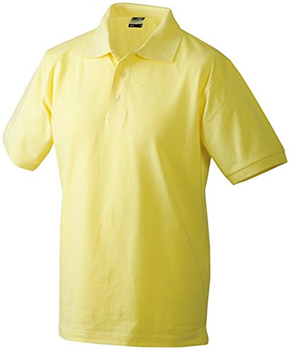 James & Nicholson Herren Poloshirt Classic Polo, Gr. XX-Large, Gelb (hellgelb) von James & Nicholson