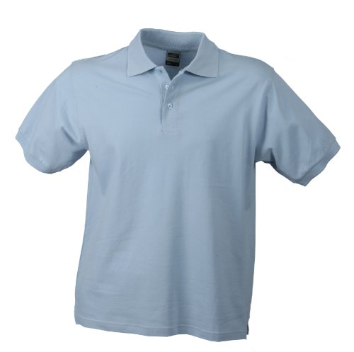 James & Nicholson Herren Poloshirt Classic Polo, Gr. XXX-Large, Blau (hellblau) von James & Nicholson