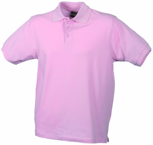 James & Nicholson Herren Classic Polo Poloshirt, Rosa, XXX-Large von James & Nicholson