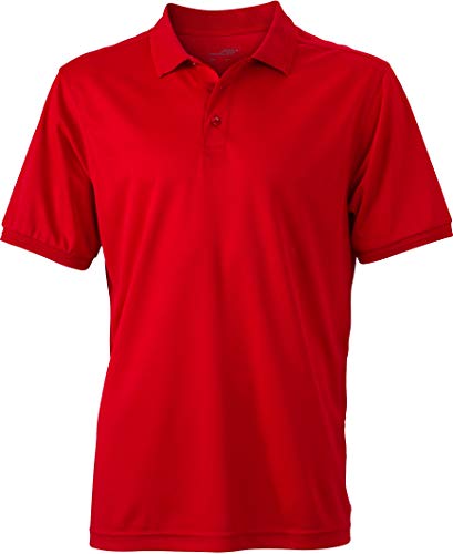James & Nicholson Herren Men´s Active Polo Poloshirt, Rot (Red), XX-Large von James & Nicholson