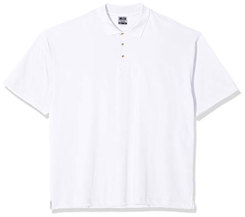 James & Nicholson Herren Polo-Piqué Medium Poloshirt, Weiß (White), Large von James & Nicholson