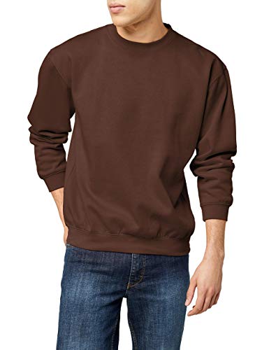 James & Nicholson Herren Round-Sweat-Heavy Sweatshirt, Braun (Brown), XXX-Large von James & Nicholson