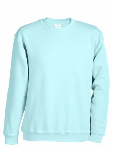 James & Nicholson Herren Round-Sweat-Heavy ÜG Sweatshirt, Blau (Light-Blue), XXXXX-Large von James & Nicholson