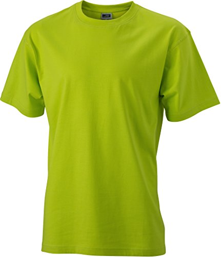 James & Nicholson Herren Round-T Heavy T-Shirt, Gelb (Acid-Yellow), XXX-Large von James & Nicholson