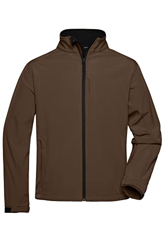 James & Nicholson Herren Softshell Jacke - Klassische Softshelljacke mit TPU Membran | Farbe: brown | Grösse: 3XL von James & Nicholson