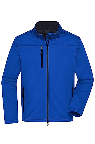 James & Nicholson Herren Softshell Jacke Recycled Polyester - Funktionelle Softshelljacke im sportlichen Design für Freizeitaktivitäten oder Business | Farbe: nautic-blue | Grösse: 3XL von James & Nicholson