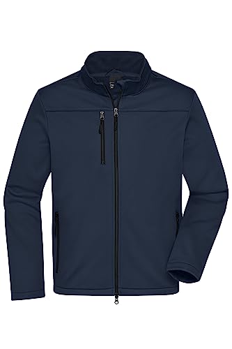 James & Nicholson Herren Softshell Jacke Recycled Polyester - Funktionelle Softshelljacke im sportlichen Design für Freizeitaktivitäten oder Business | Farbe: navy | Grösse: XXL von James & Nicholson