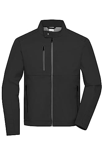 James & Nicholson Herren Softshell Jacke - Softshelljacke in sportlichem Design | Farbe: black | Grösse: L von James & Nicholson