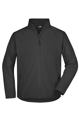 James & Nicholson Herren Softshell Jacke - Trendige Jacke aus elastischem Softshell | Farbe: black | Grösse: L von James & Nicholson