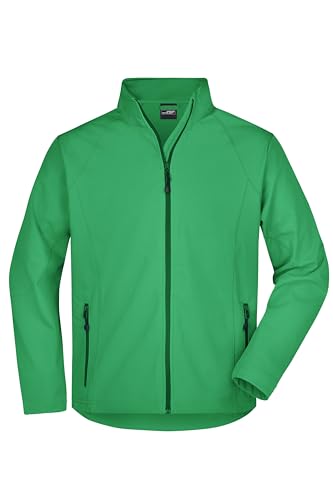 James & Nicholson Herren Softshell Jacke - Trendige Jacke aus elastischem Softshell | Farbe: green | Grösse: XXL von James & Nicholson