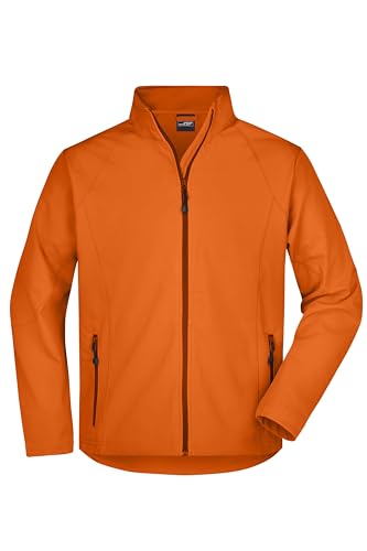 James & Nicholson Herren Softshell Jacke - Trendige Jacke aus elastischem Softshell | Farbe: orange | Grösse: XL von James & Nicholson