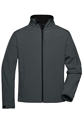 James & Nicholson Herren Softshell Jacke - Klassische Softshelljacke mit TPU Membran | Farbe: carbon | Grösse: XXL von James & Nicholson