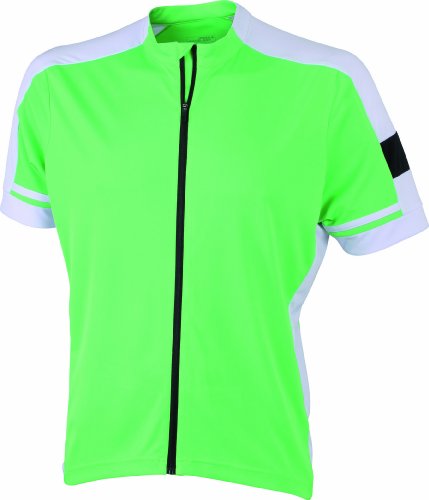 James & Nicholson Herren Sport Top Radtrikots Bike-T Full Zip grün (green) XX-Large von James & Nicholson