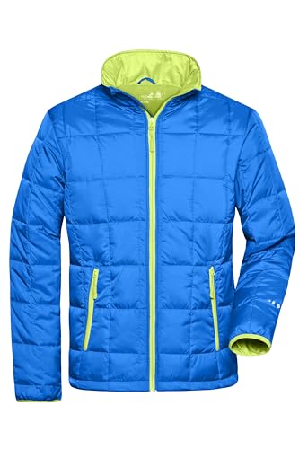 James & Nicholson Herren Steppjacke Thinsulate - Modische Jacke mit Thinsulate Wattierung | Farbe: aqua/lime-green | Grösse: 3XL von James & Nicholson